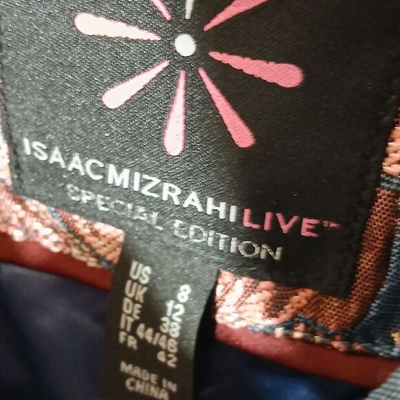 Isaac Mizrahi NWT Floral Zip Jacket/Blazer - Picture 9 of 12